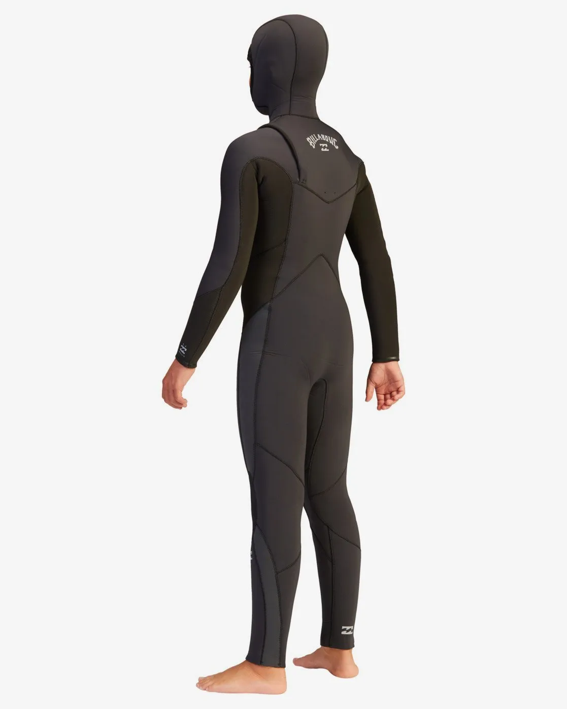 5/4 Boys Absolute Hooded Wetsuit - Black Rock