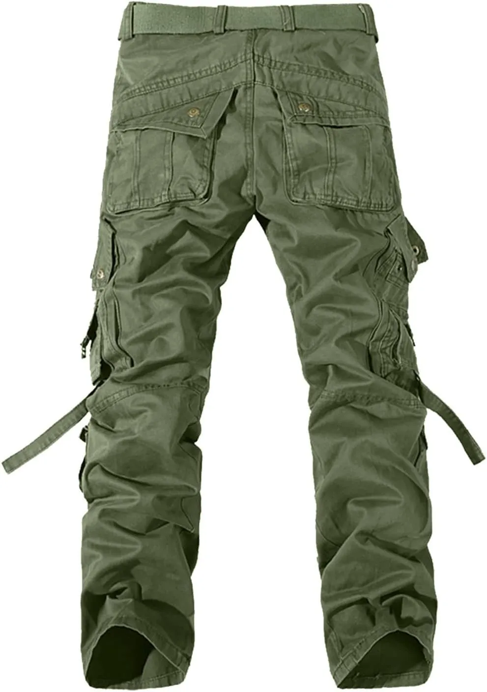 Alalaso Mens Cargo Pants Lightweight Ripstop Regular Fit Trousers Tactical Hiking Work Bottom Pant with Multi Pockets