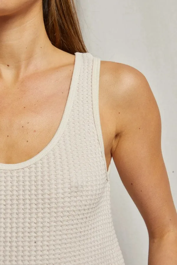 Aria Beach Waffle Tank Top