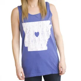 Arkansas Love Tank Blue
