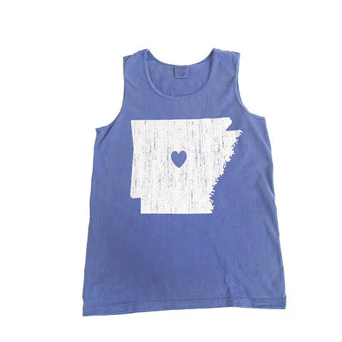 Arkansas Love Tank Blue