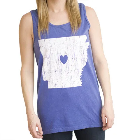 Arkansas Love Tank Blue