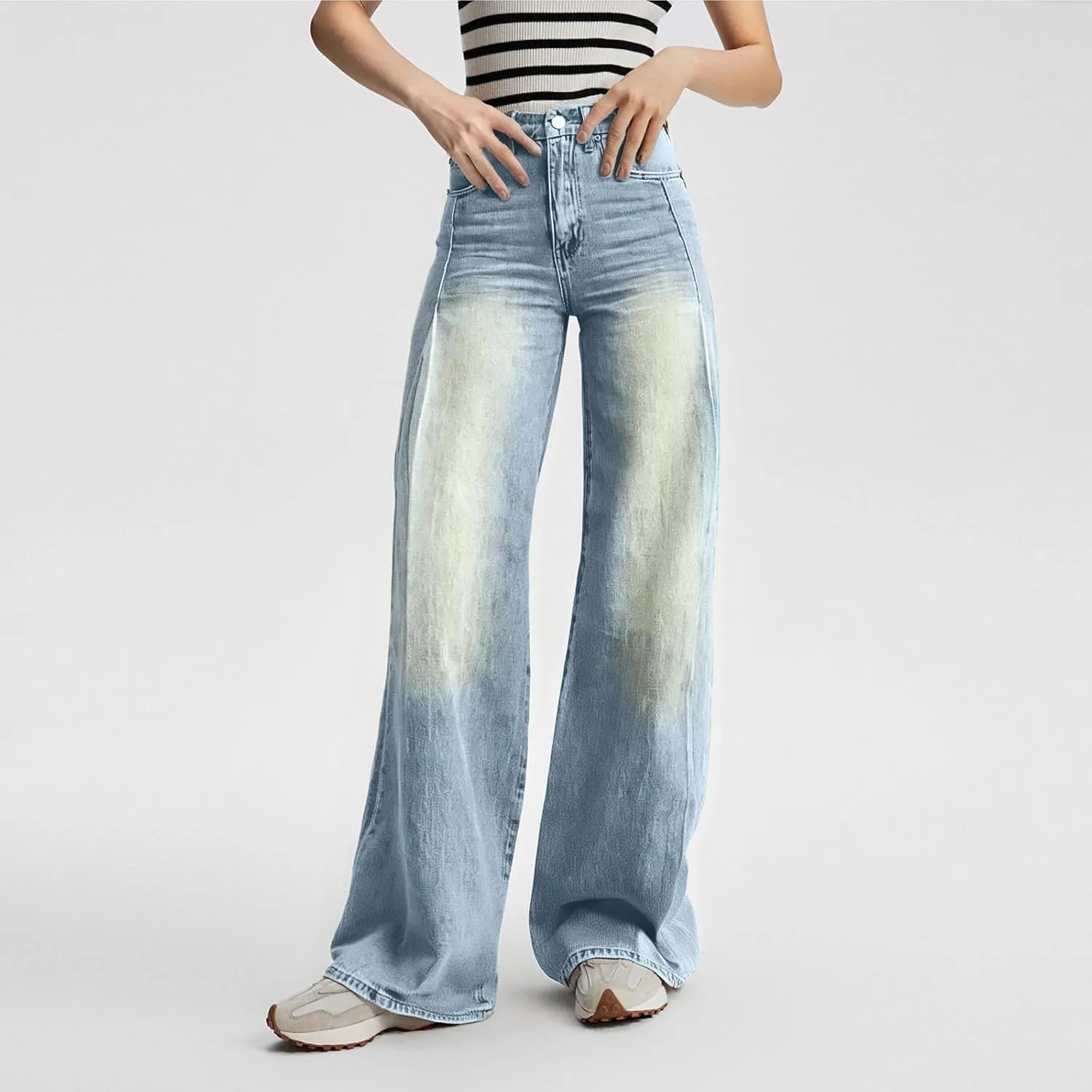 Baggy Jeans for Women 2025 Trendy Wide Leg Boyfriend Pants Y2k Streetwear Hippie Clothes Denim Outfit Western Wear
