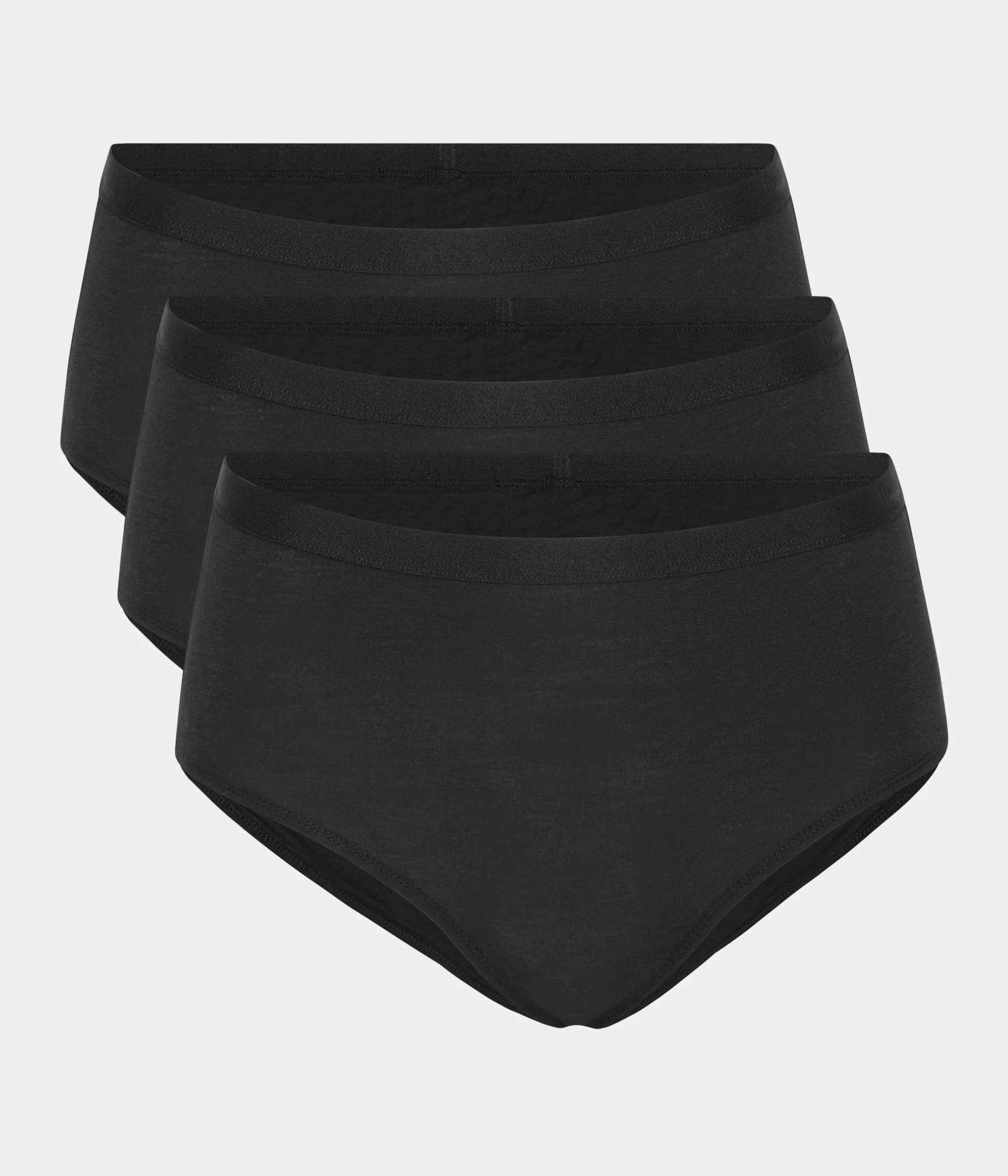 Black bamboo full panties - 3 pack