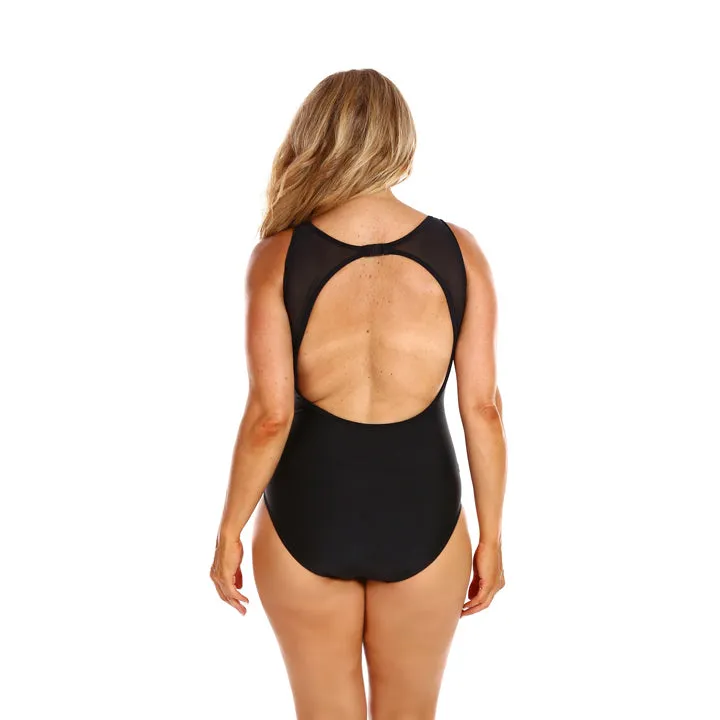 Capriosca Luxe Sport Mesh Tank One Piece