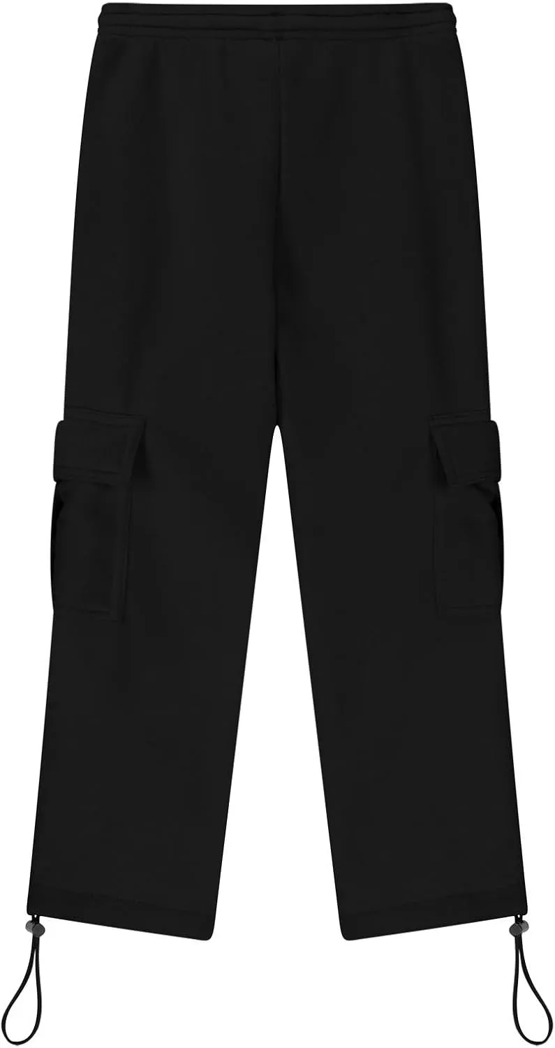 Childs Multipocket Causal Cargo Pants Toddler Kids Elastic Waist Pull-On Jogger Pants Boys Baggy Sweatpants