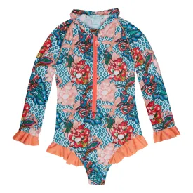 GIRL'S ONE PIECE LONG SLEEVE RUFFLES FRIDA