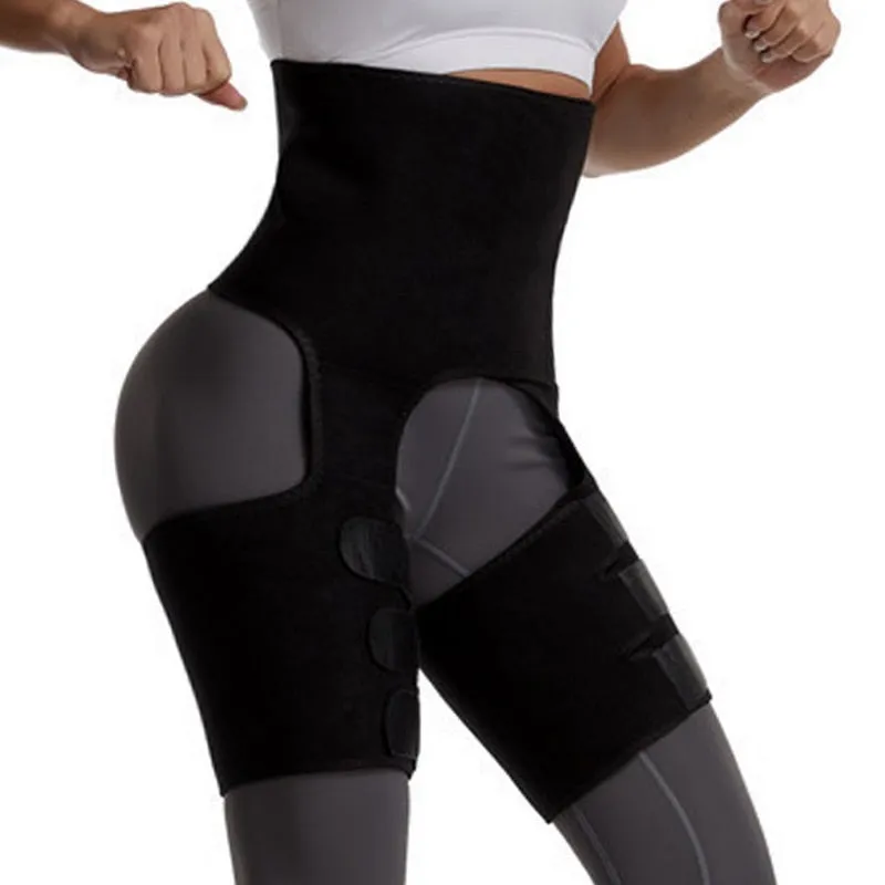 High Waist Thigh Trimmer Neoprene Sweat Shapewear
