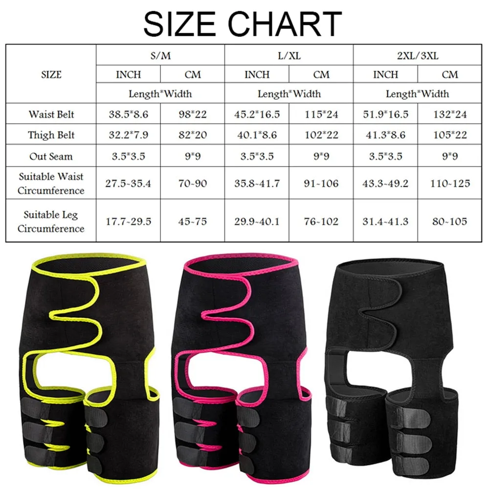 High Waist Thigh Trimmer Neoprene Sweat Shapewear
