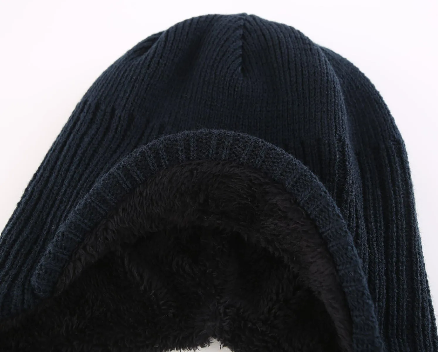 Home Prefer Toddler Boys Girls Fleece Knit Kids Hat Visor Earflaps Winter Hat