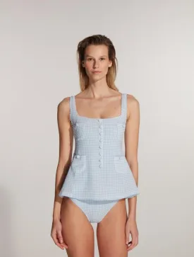 Kimberley Gingham Baby Blue Swimsuit
