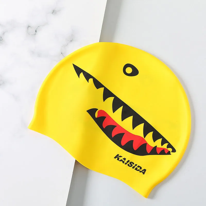 Large Size White Unisex Silicone Swimming Cap for Triathletes - Ultimate Comfort & Performance for All Swim Levels