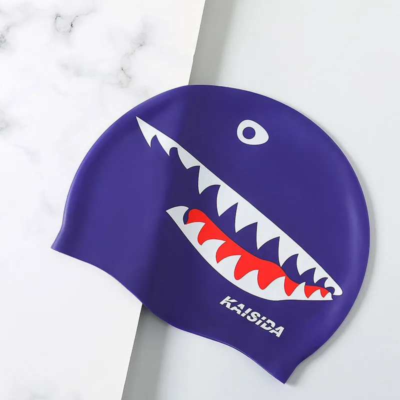 Large Size White Unisex Silicone Swimming Cap for Triathletes - Ultimate Comfort & Performance for All Swim Levels