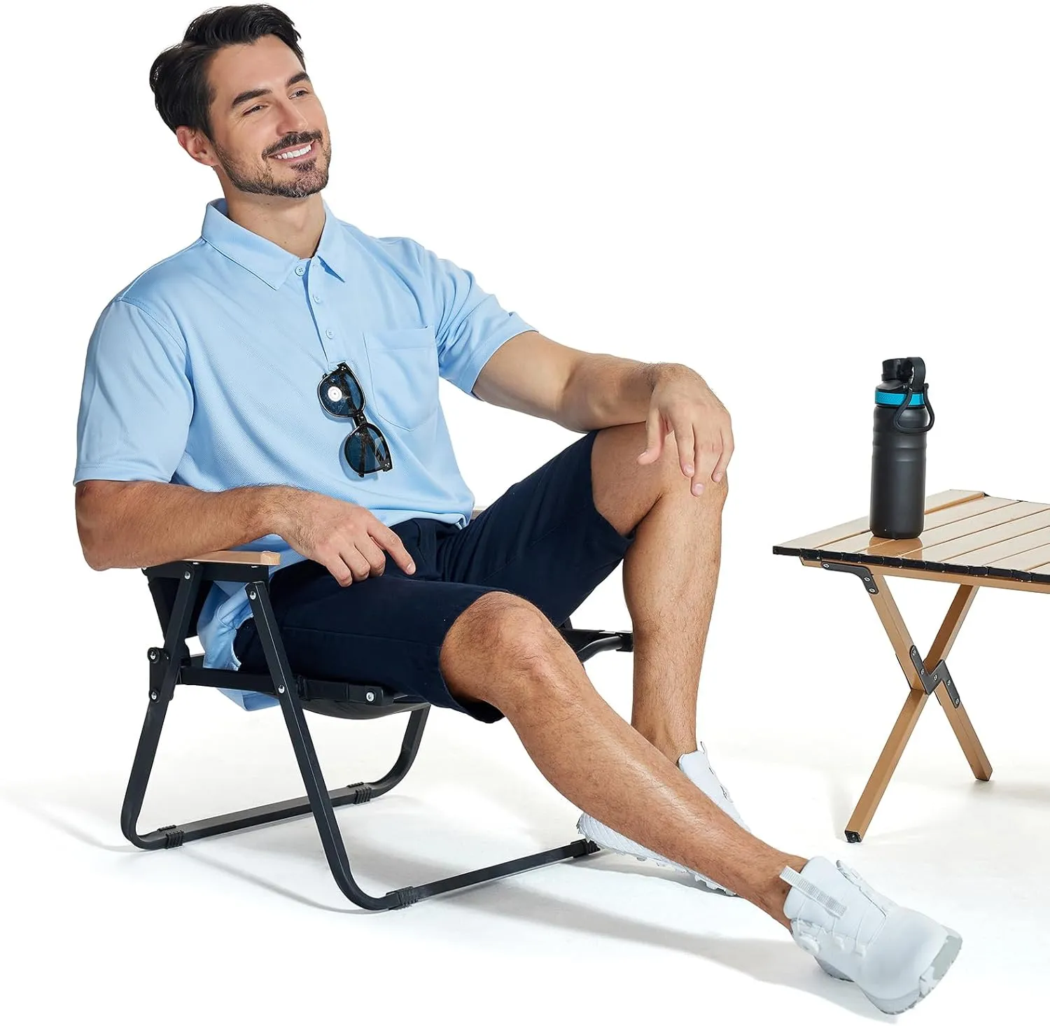 LLdress Men's Polo Golf Shirt Short Sleeve T-Shirts Pique Collared Shirts with Pocket