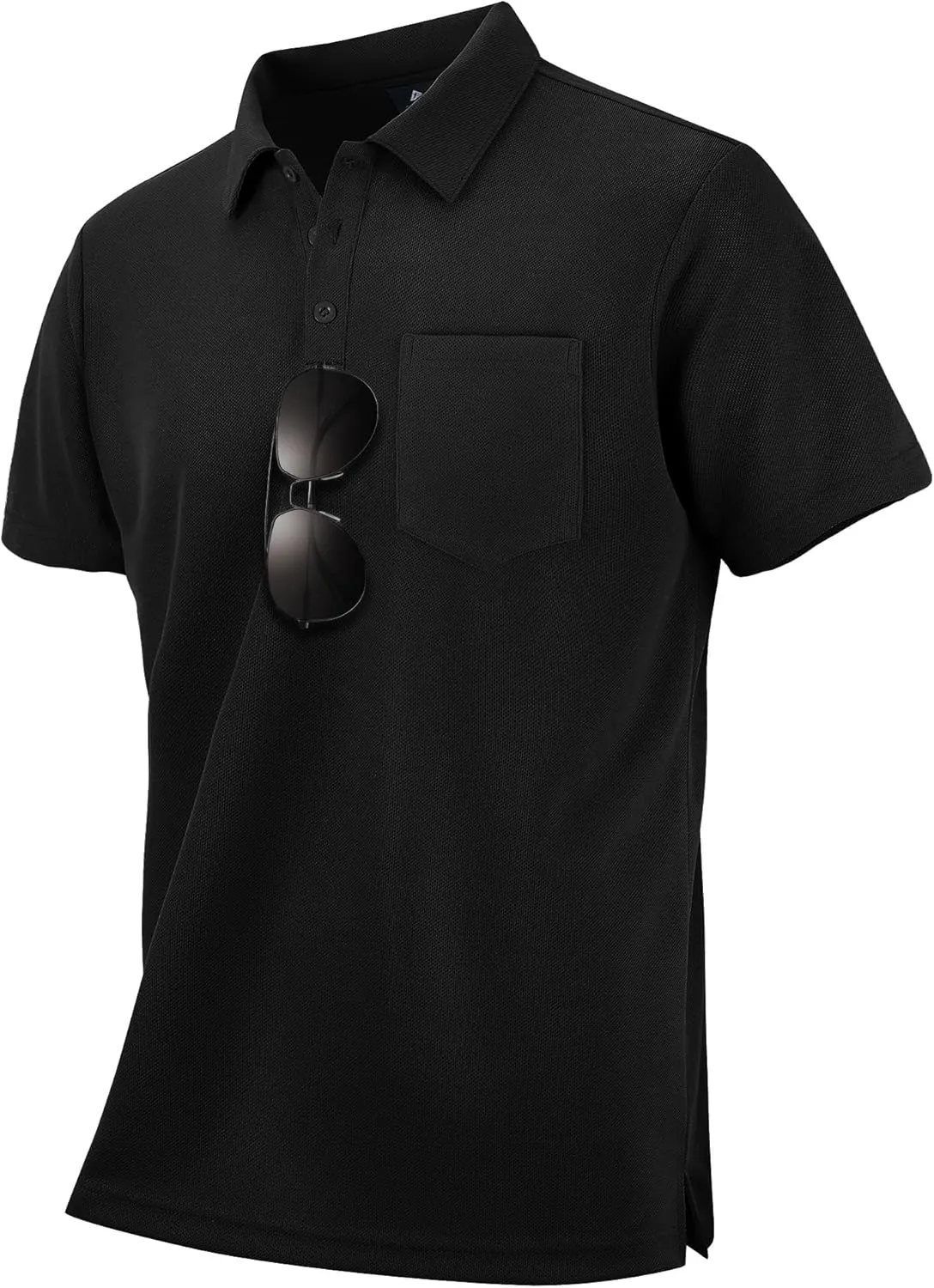 LLdress Men's Polo Golf Shirt Short Sleeve T-Shirts Pique Collared Shirts with Pocket