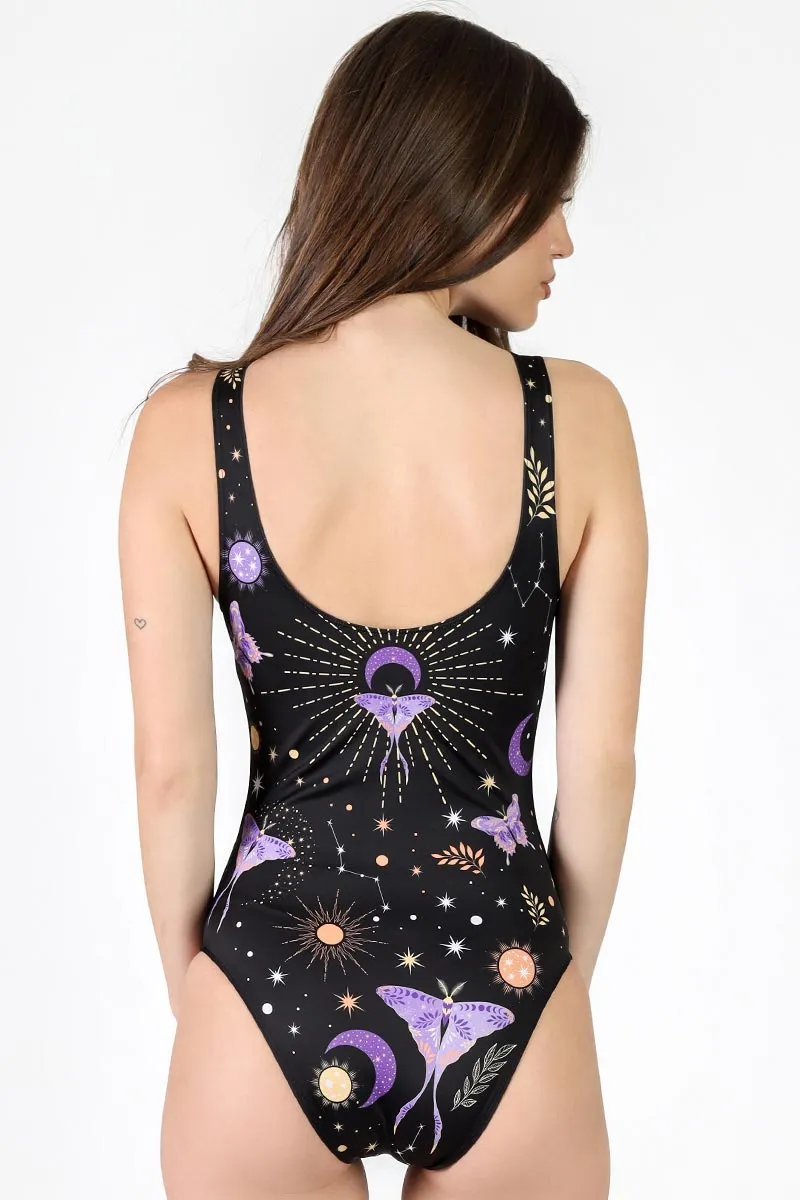 Lunar Moth One Piece Swimsuit