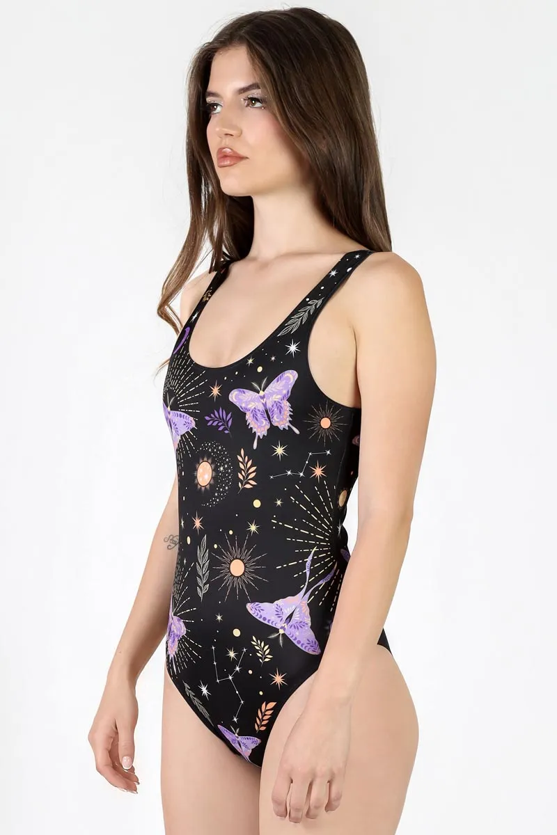 Lunar Moth One Piece Swimsuit