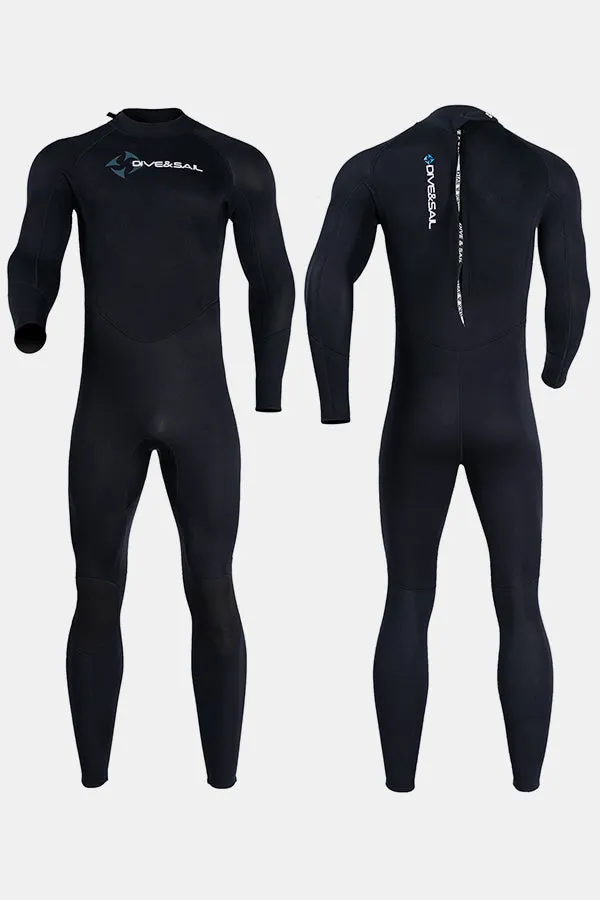 Men's 1.5MM Back Zipper One-Piece Warm And Cold-Proof Wetsuit