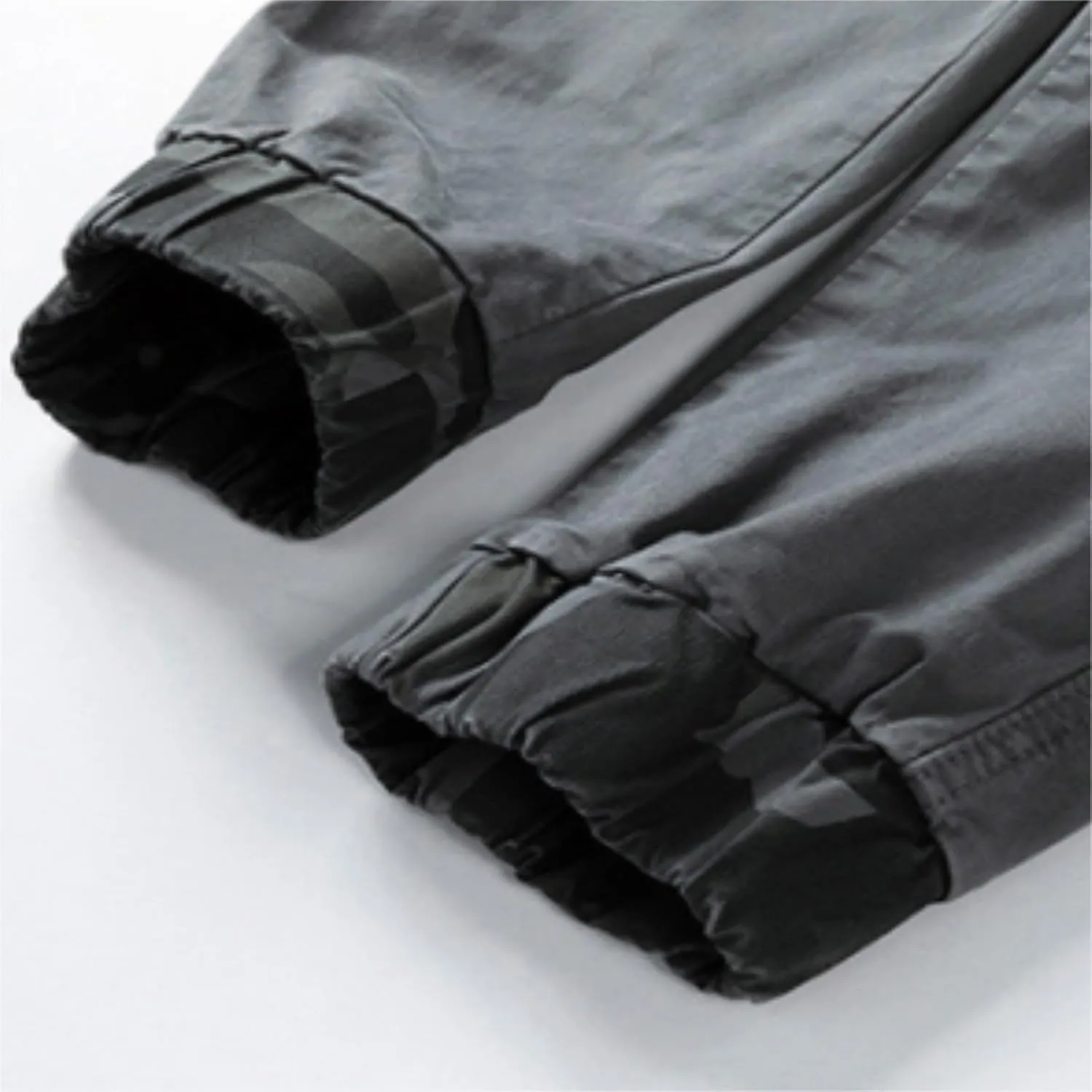 Men's Cargo Joggers Camo Patchwork Slim Fit Stretch Cotton Sweatpants Outdoor Tactical Hiking Pants with Flap Pockets