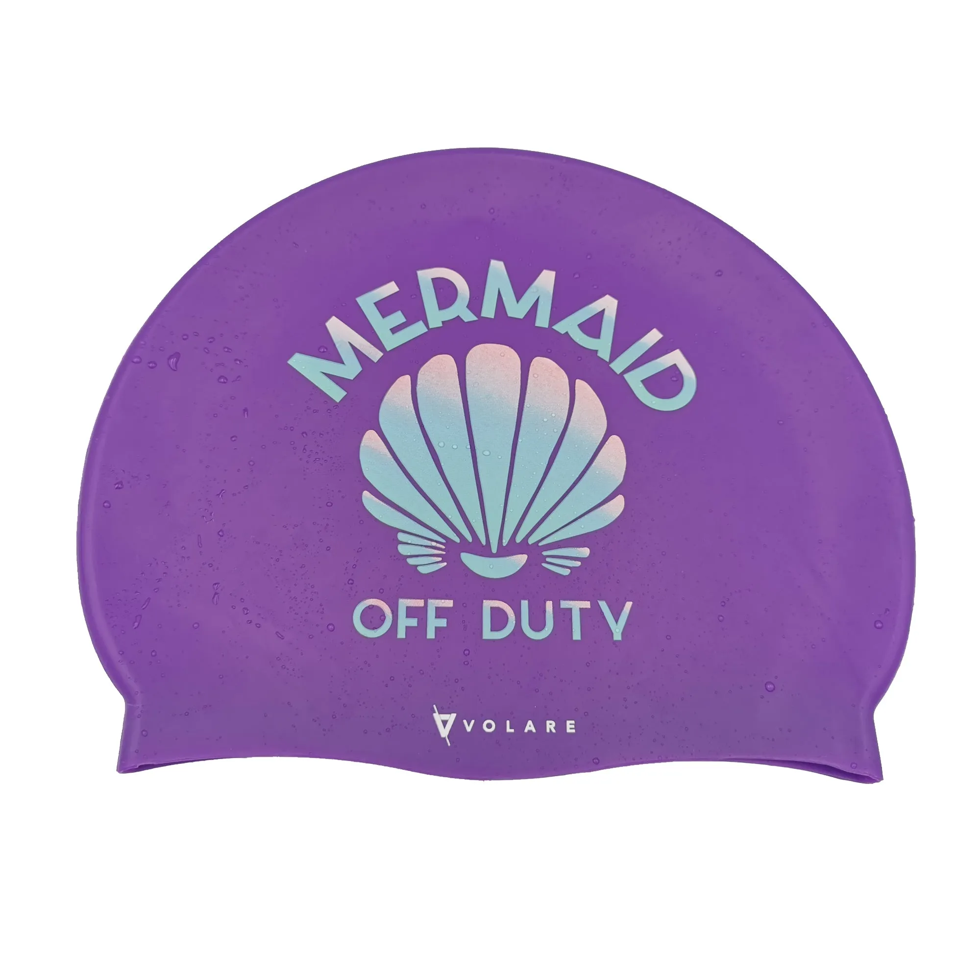 Mermaid Off Duty Silicone Swim Cap