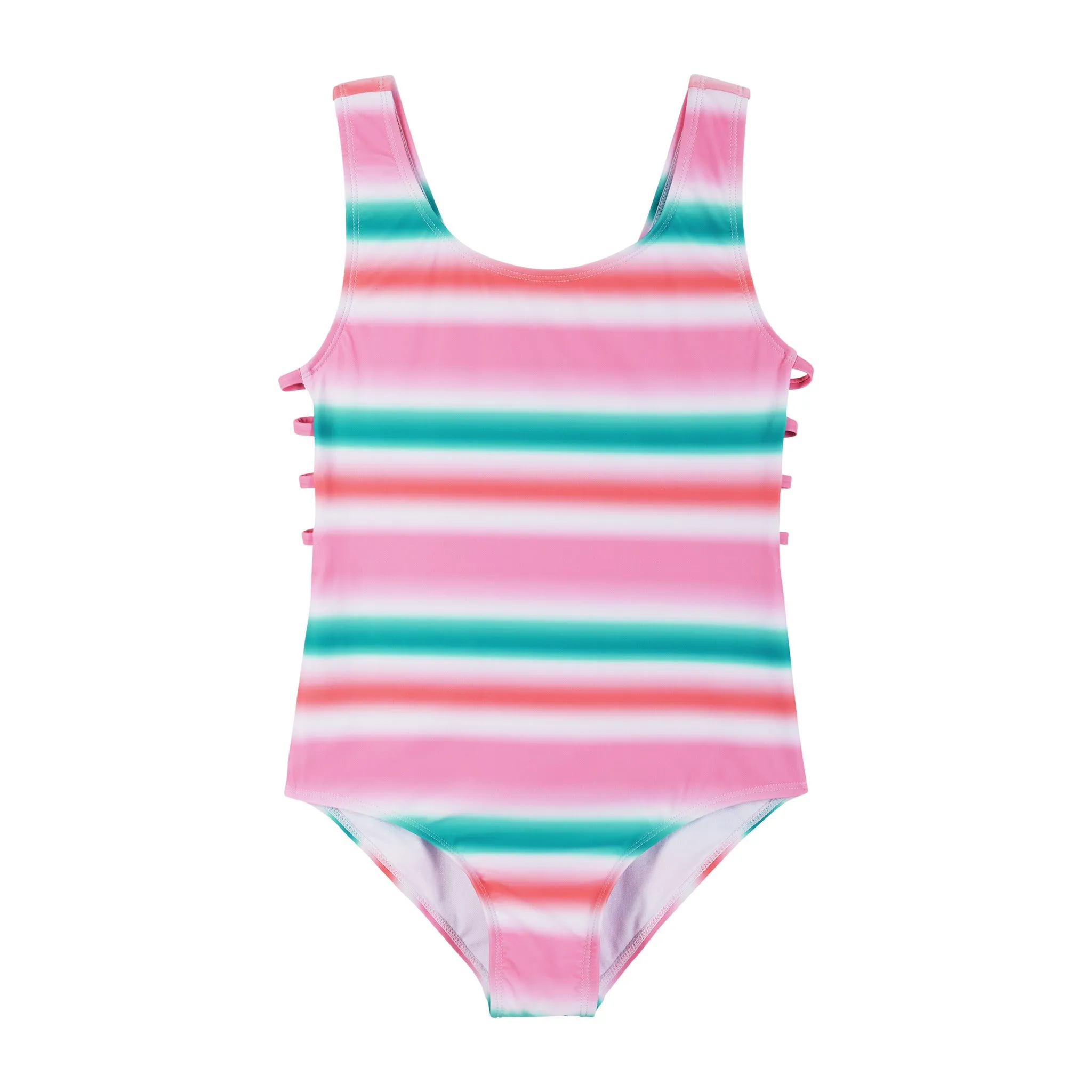 Multi-Stripe Swimsuit (Size 7-16 Years)