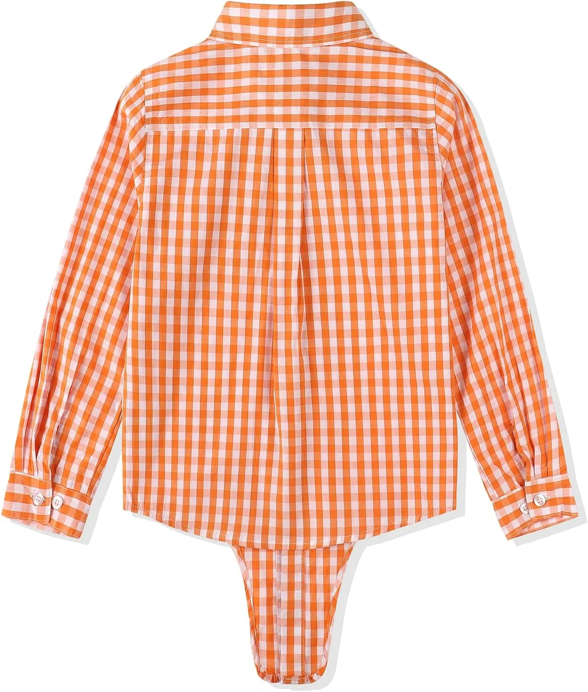 Noomelfish Girls Long Sleeve Button Down Shirt Tie Front Blouse Tops (5-12 Years)