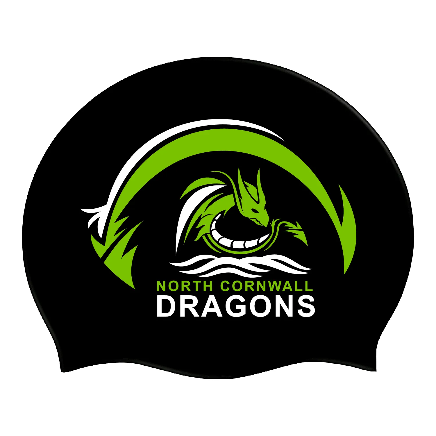 North Cornwall Dragons Swimming Club Silicone Swimming Cap