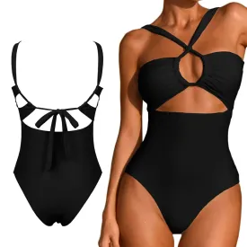 One-Piece Swimsuits High Waist & Backless Strap Bikini