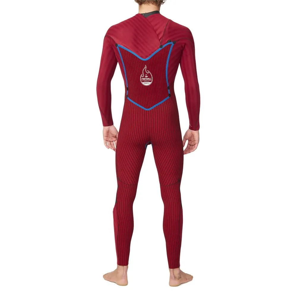 O'Neill Mens HyperFire X Chest Zip Full 4/3mm Steamer