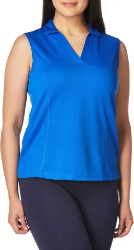PGA TOUR Women's Airflux Sleeveless Golf Polo Shirt