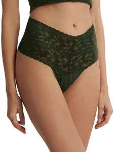 Retro Lace High-Waisted Thong