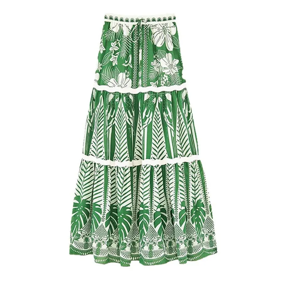 Retro Split Swimsuit Sexy One Shoulder Swimsuit Chiffon Beach Skirt Set