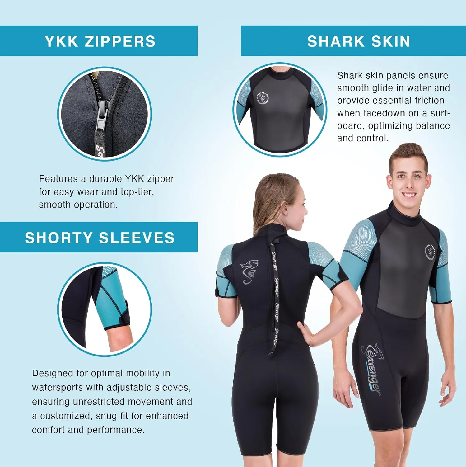 Seavenger Navigator 3mm Neoprene Shorty Wetsuit