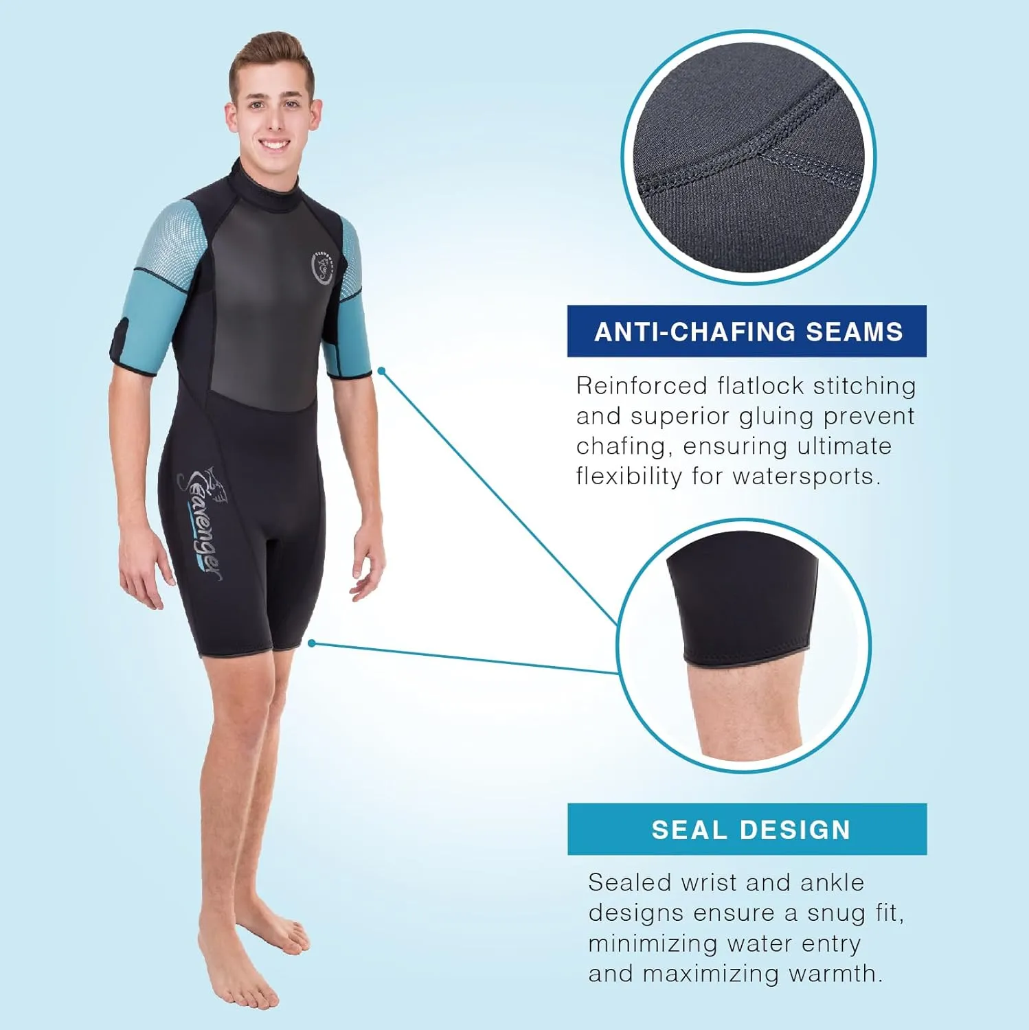 Seavenger Navigator 3mm Neoprene Shorty Wetsuit