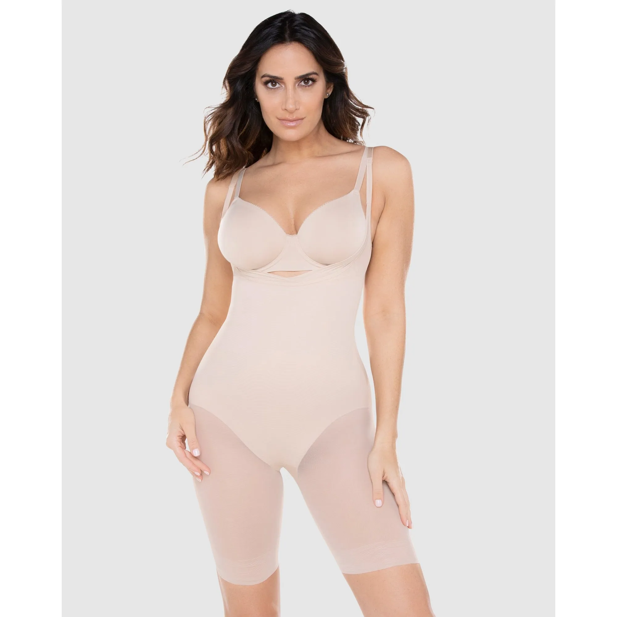 Sheer Shaping Long Leg Full Body Shaper