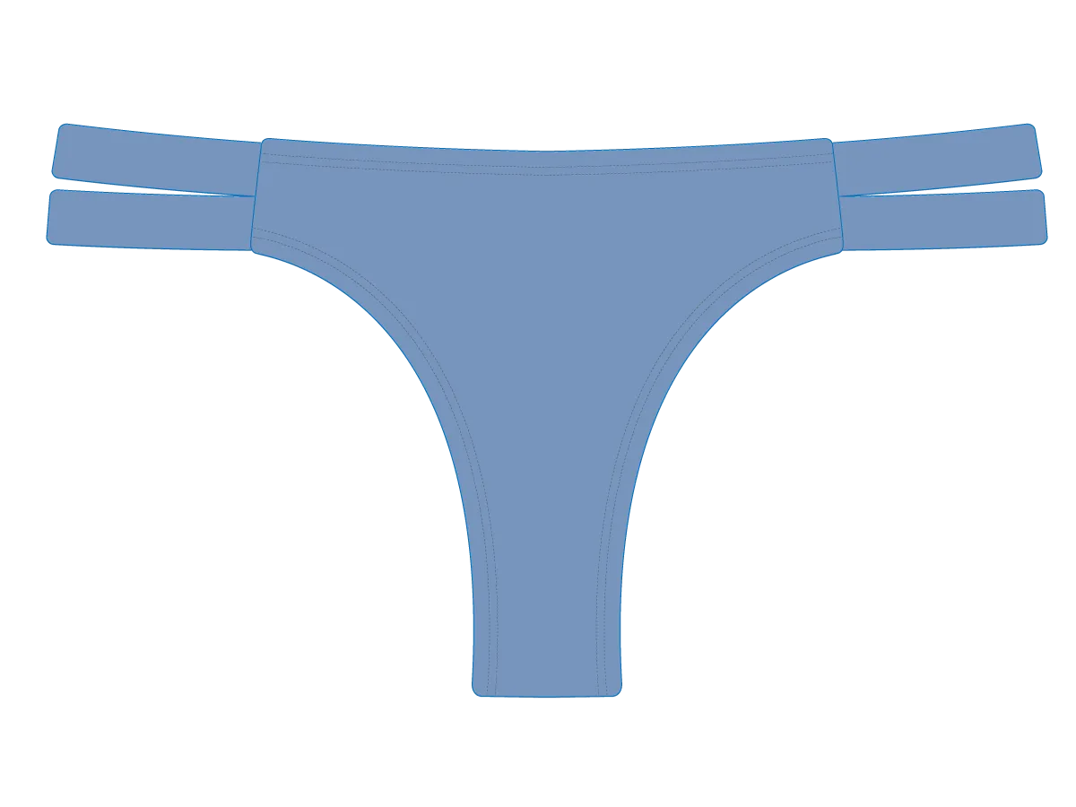 Slate Blue Dual Strap Bottom II