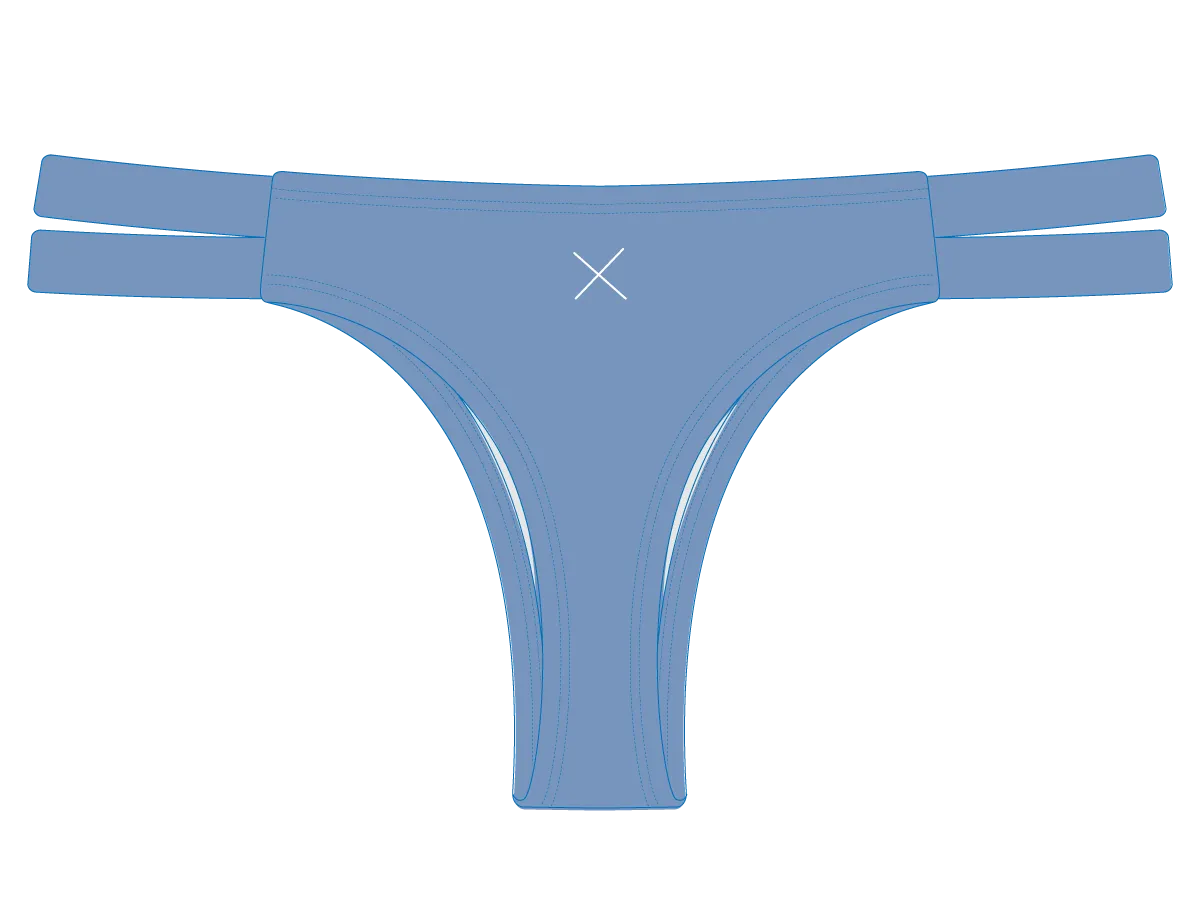 Slate Blue Dual Strap Bottom II