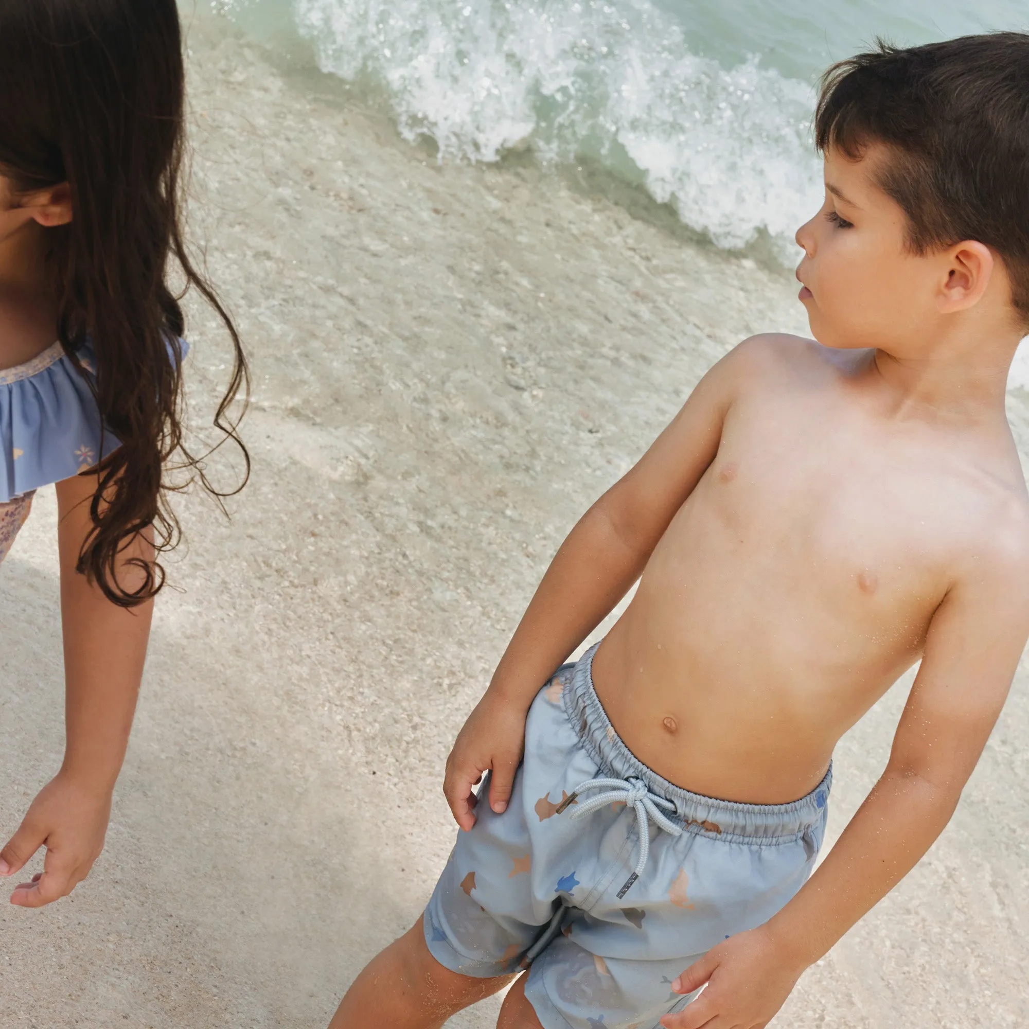 Swim Trunk Hansi - soft blue sea life
