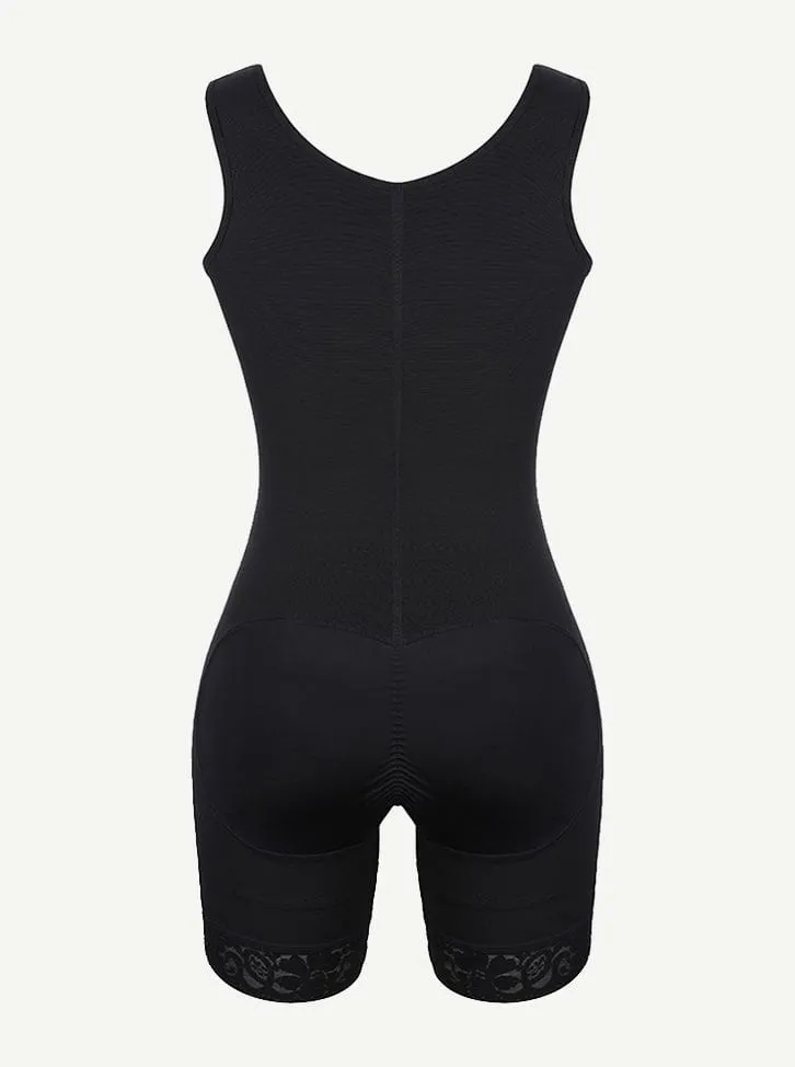 Wholesale Full Body Shaper Glue Zipper Open Crotch Lace Firm Foundations