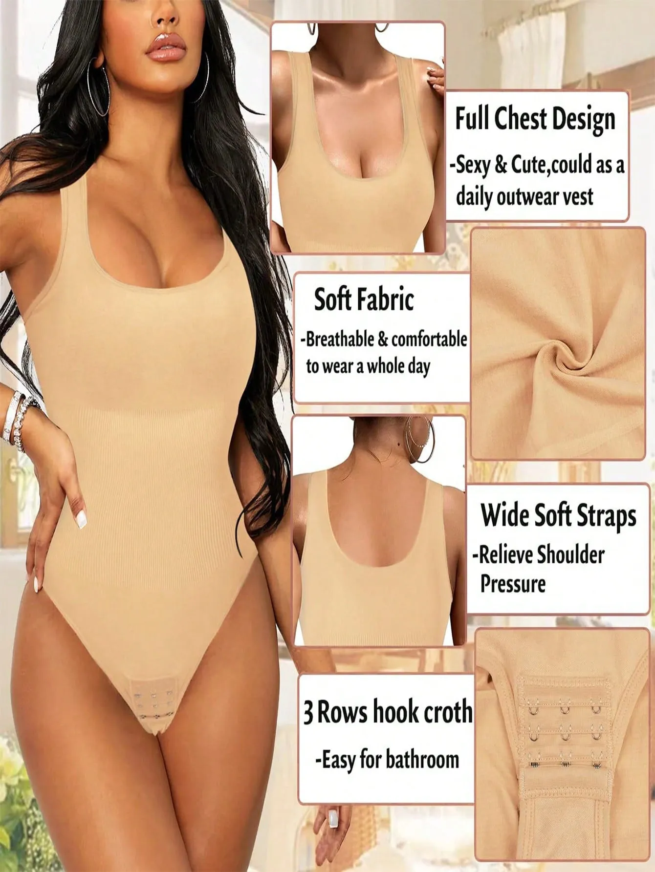 Women Shapewear Bodysuit Waist Trainer Slim Full Body Shaper