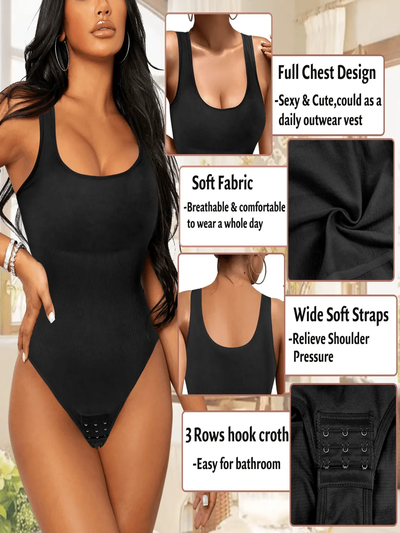 Women Shapewear Bodysuit Waist Trainer Slim Full Body Shaper
