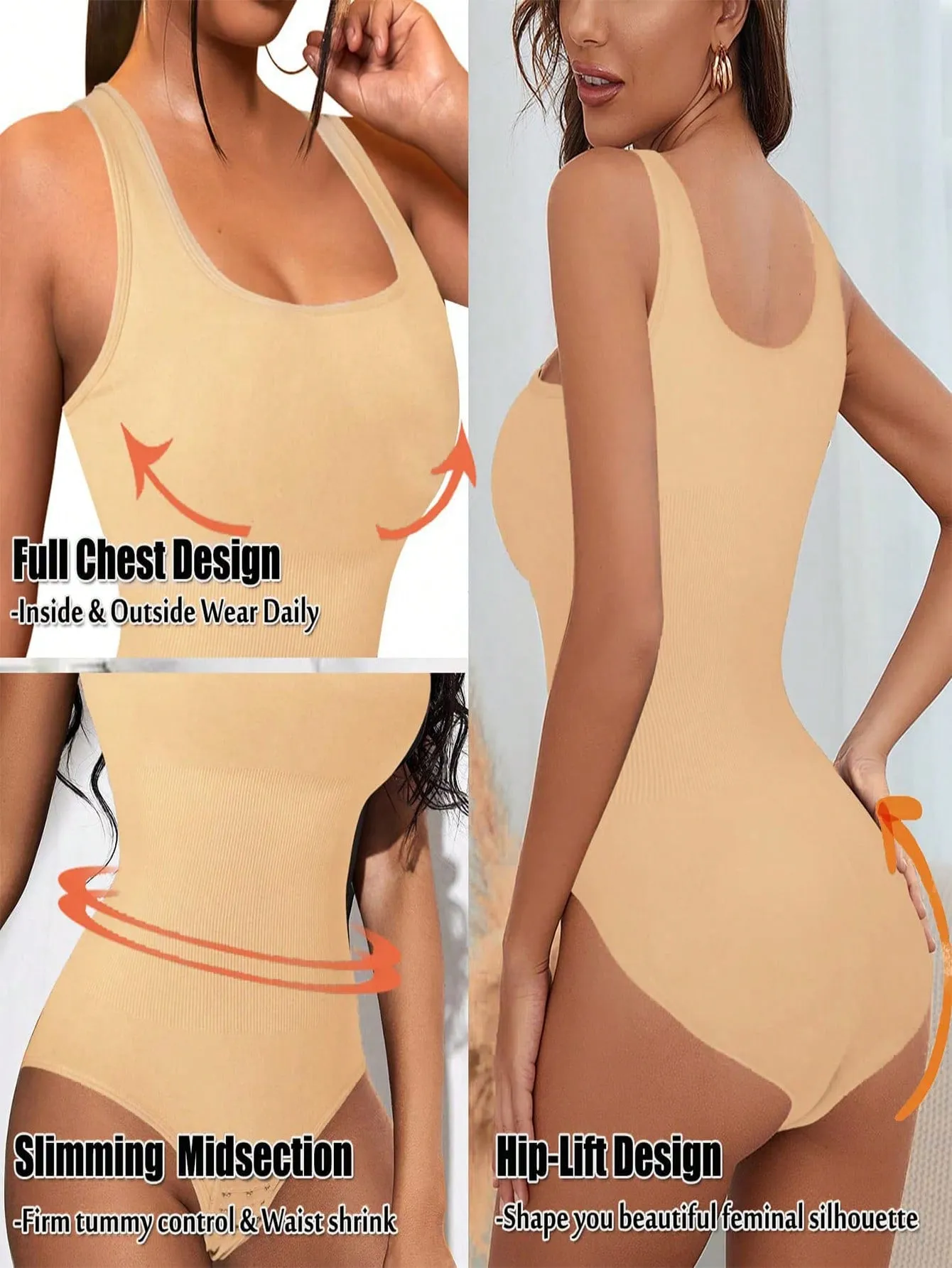 Women Shapewear Bodysuit Waist Trainer Slim Full Body Shaper