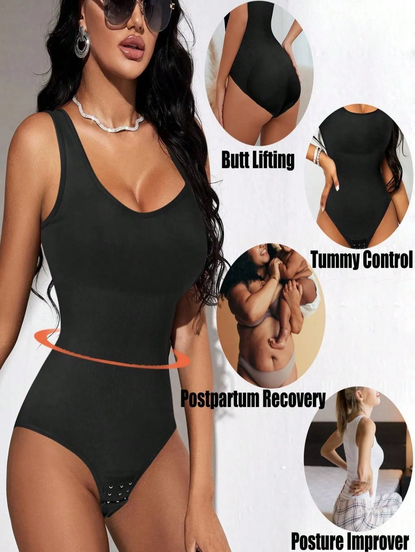Women Shapewear Bodysuit Waist Trainer Slim Full Body Shaper