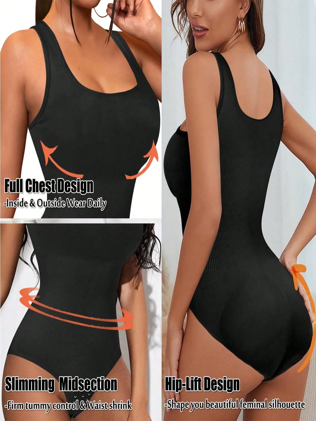 Women Shapewear Bodysuit Waist Trainer Slim Full Body Shaper