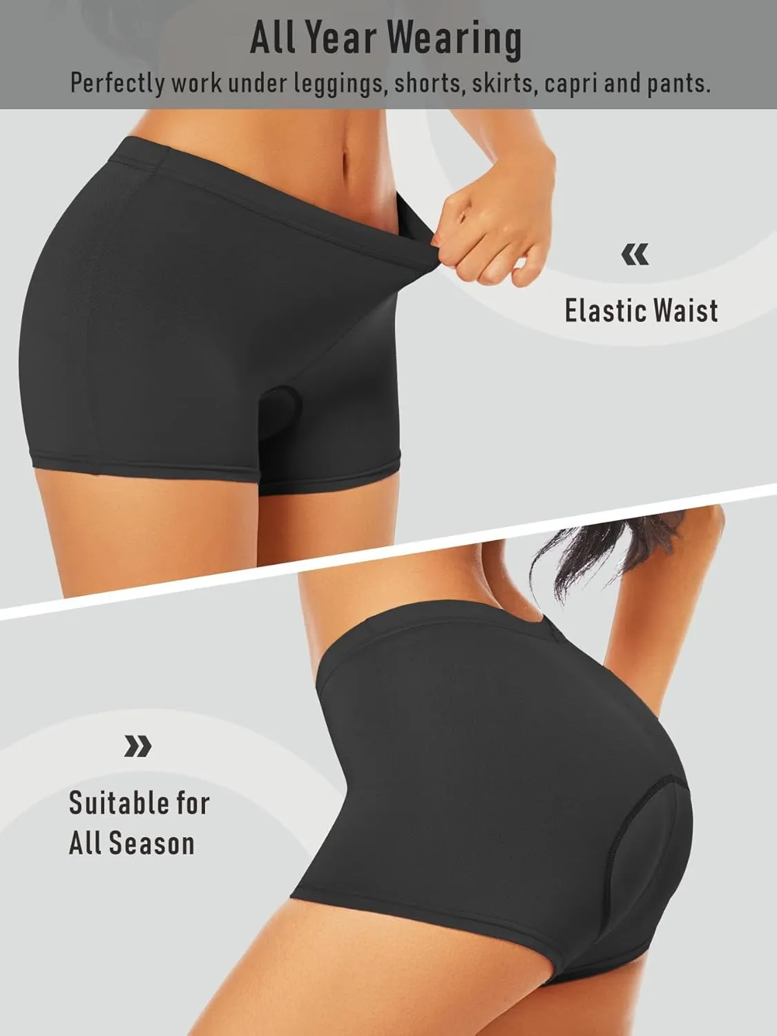Women's Cycling Underwear 4D Padded Bike Shorts Lightweight Bicycle Biking Undershorts Breathable Ergonomic Design